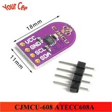 CJMCU-608 atecc608a criptografia senha chave de armazenamento número aleatório gerador de criptografia assinatura módulo de descriptografia iic i2c