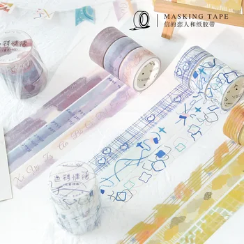 

3pcs/pack Masking Tape Set Lemon Rain Washi Paper Decorative Tape Diy Label For Scrapbooking Album Craft Diary Planner