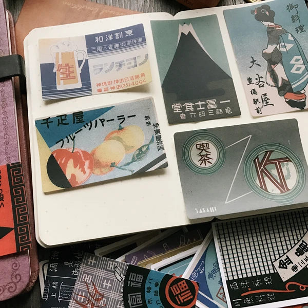 16 шт./упак. Винтаж Японский Ukiyo Плакаты стикер набор для скрапбукинга альбом мусорный планировщик журнал Декор стикер s