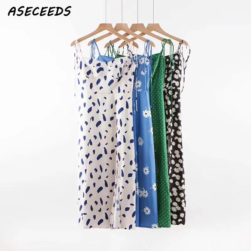 Летнее платье 2019 винтажное пляжное с цветочным принтом элегантное сексуальное