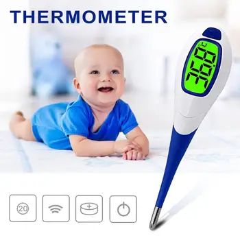 

Digital Thermometer LCD Display Waterproof Electronic Thermometer Oral Axillary Armpit Measure For Kid Adult Termometro 2020