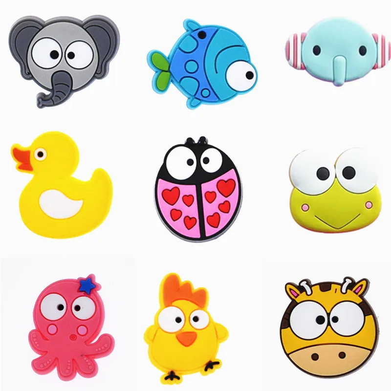 Random 10pcs Один 1 шт ЦУМ ПВХ обуви патчи для обуви аксессуары DIY обуви украшения для Croc jibz Дети пользу kawaii Милые Рождество подарок - Цвет: Random 10pcs
