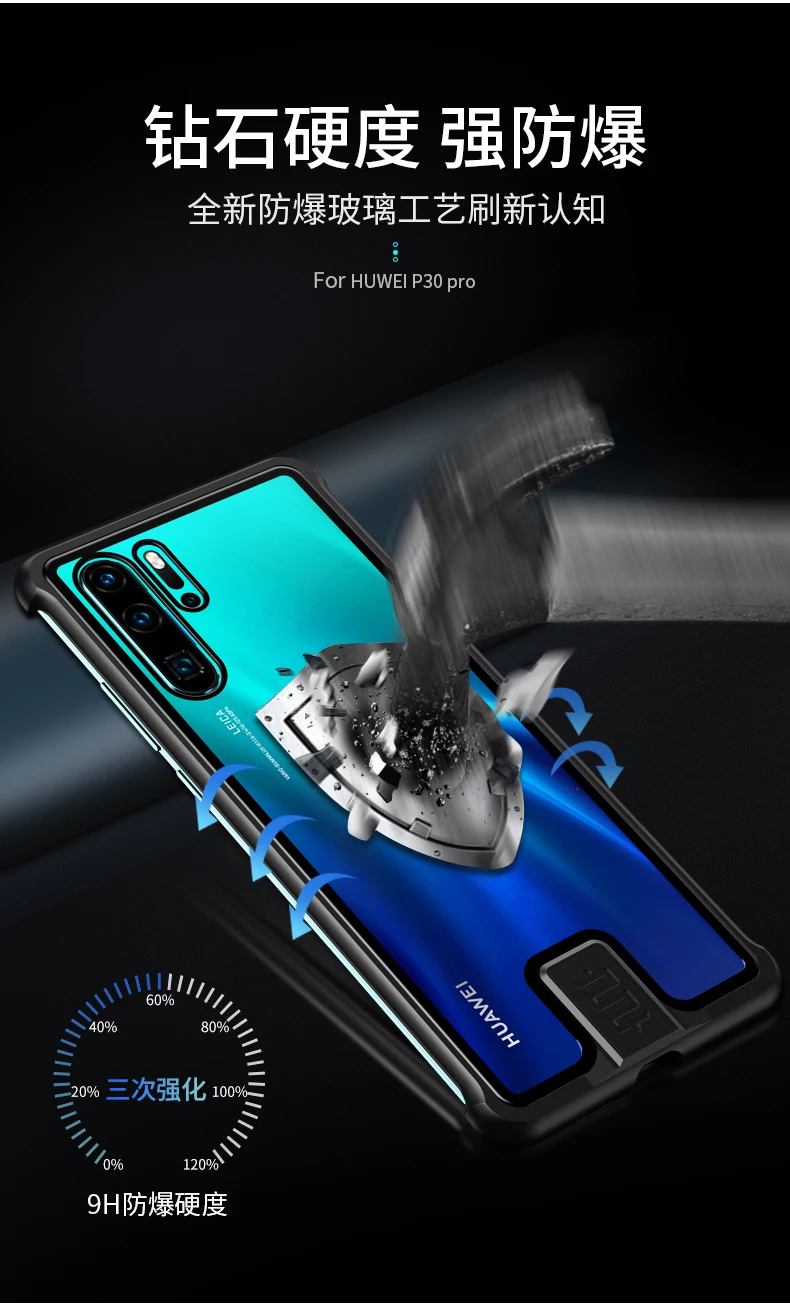 Beyour металлический бампер чехол для huawei P30 Pro чехол противоударный Закаленное стекло Coque для huawei mate 30 20 Honor 20 Nova 5 Pro Чехол