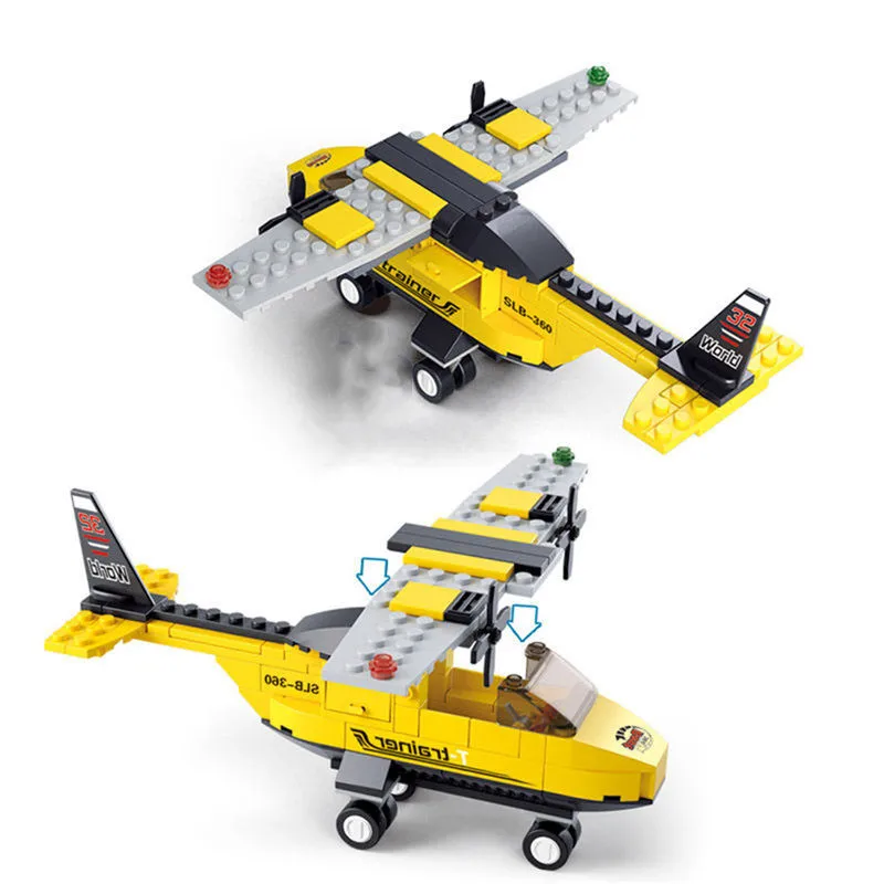 Supfy Airplane Building Blocks Compatible 3D Construction Plastic Model