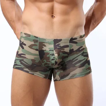 

JAYCOSIN Underpants Nylon Military Men's Camouflage Boxer Trunks Underwear Underpant underwear high quality Comfortable soft