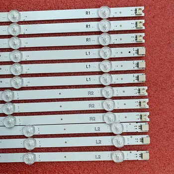 

New 12 PCS/set 55" V14 DRT REV0.0 1 R1 L1 R2 L2 Type LED backlight strip for 55PFT6309 6916L-1447A 1448A 1449A 1450A
