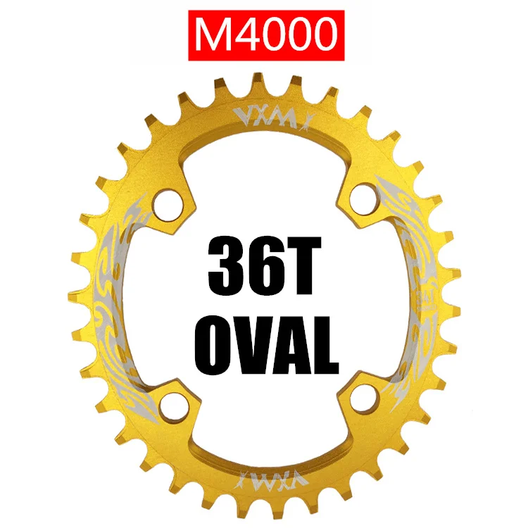 Oval 36T Gold VXM96BCD горная велосипедная передняя звезда 32T 34T 36T 38T MTB кольцо цепи велосипеда Круглая овальная Звездочка Fit SHIMANO XTR XT SLX - Цвет: Oval 36T Gold