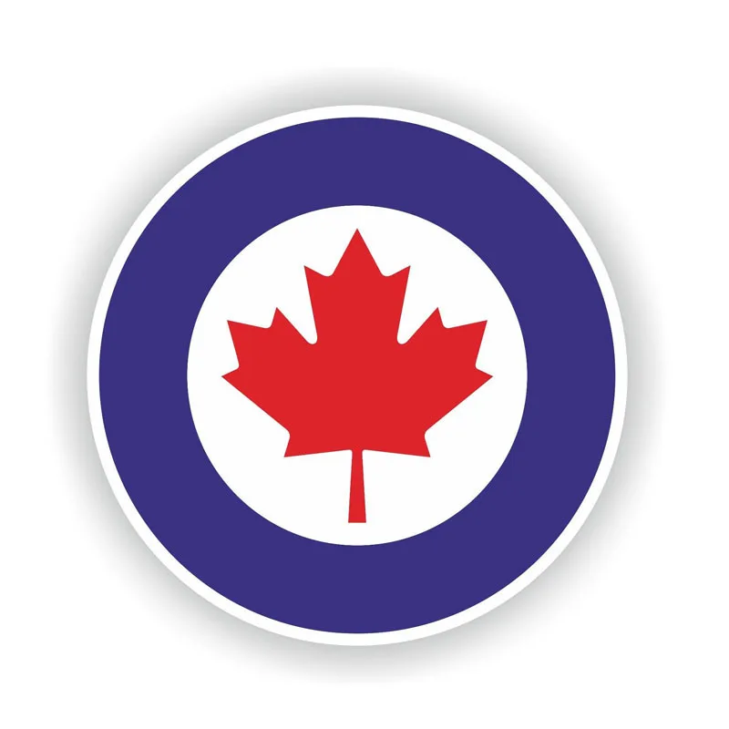 Hot Sell Creative Car Sticker Canada RCAF Air Force Window  Motorcycle Decal Vinyl Sunscreen Anti-UV PVC 12cm X 12cm