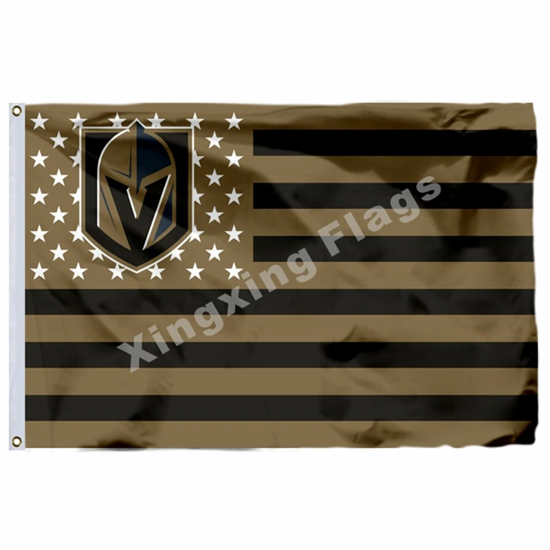 A1 Флаг Vegas Golden Knights 3FTx5FT баннер 100D полиэстер флаг - Цвет: A1