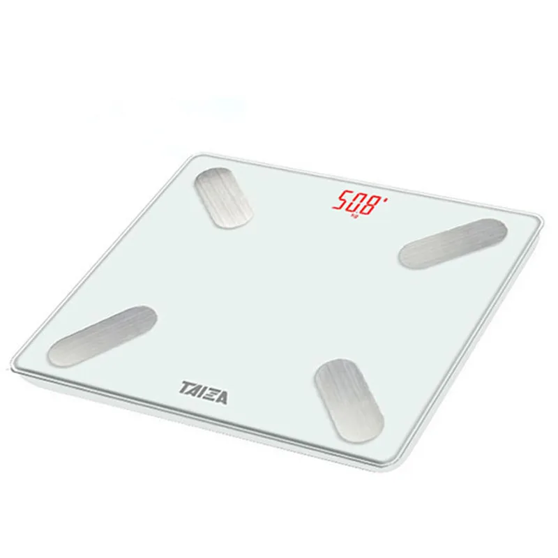 TAIZA M1G-947 Смарт USB подзарядка Bluetooth жировые весы для ванной смарт-дисплей с подсветкой BMI водная мышечная масса