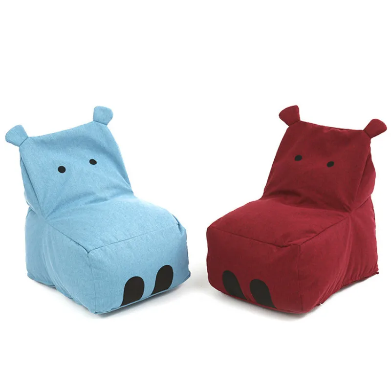 

Hippo Children's Sofa Baby Lazy Sofa Bean Bag Boy Girl Princess Fashion Creative Cloth Art Small Sofa Chair