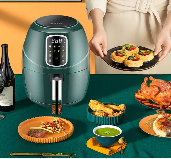 Intelligent timing fast large capacity home non-stick filter basket oil-free low fat oven fryer J06