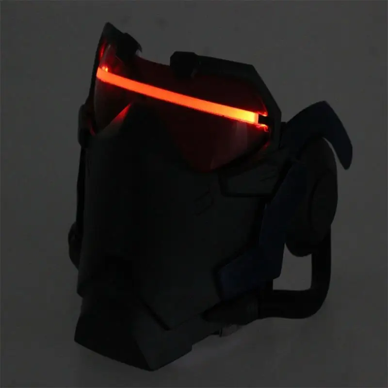 Overwatch OW Soldier 76 Косплей светящаяся маска шлем реквизит светильник светодиодный