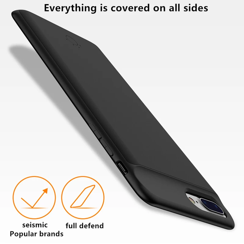 2019 чехол для аккумулятора 5000 7000 мАч ультра тонкий iphone 6 Plus 6s 7 8 внешний аккумулятор