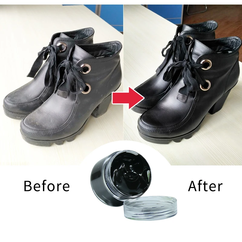 50ml Black Leather Paint Leather Repair Paste Shoe Cream for Sofa Car Seat  Holes Scratch Cracks Restoration Leather Edge Paint