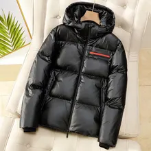

New Bright Face Waterproof Men's Down Jacket Winter Short Coat Casual Feathers Men Jackets Warm Duck Down Hooded Padded Outwear