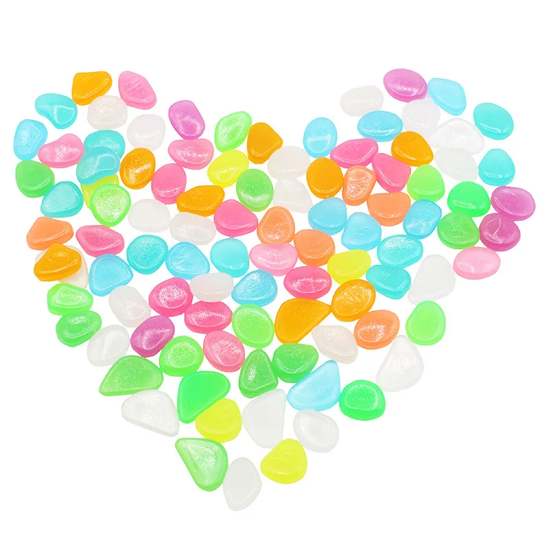 Glow in the Dark Garden Pebbles Glow Stones Rocks for Walkways Garden Path Patio Lawn Yard Decor Luminous Stones 25/50pcs