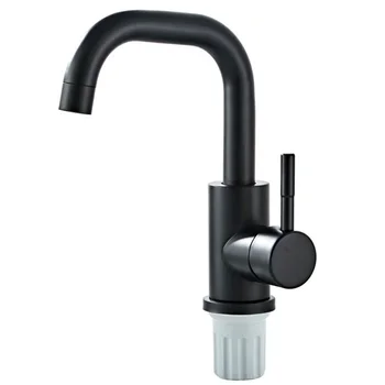 

Modern Bathroom Faucet Basin Faucets Black Sink Mixer Taps Kitchen Single Lever Faucet Black Basin Mixer Home Improvement