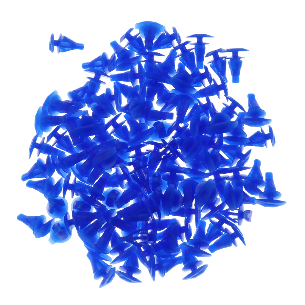 100 Pieces Car Door Sealing Strip 7.8mm Push Plastic Rivets Retainer Clips