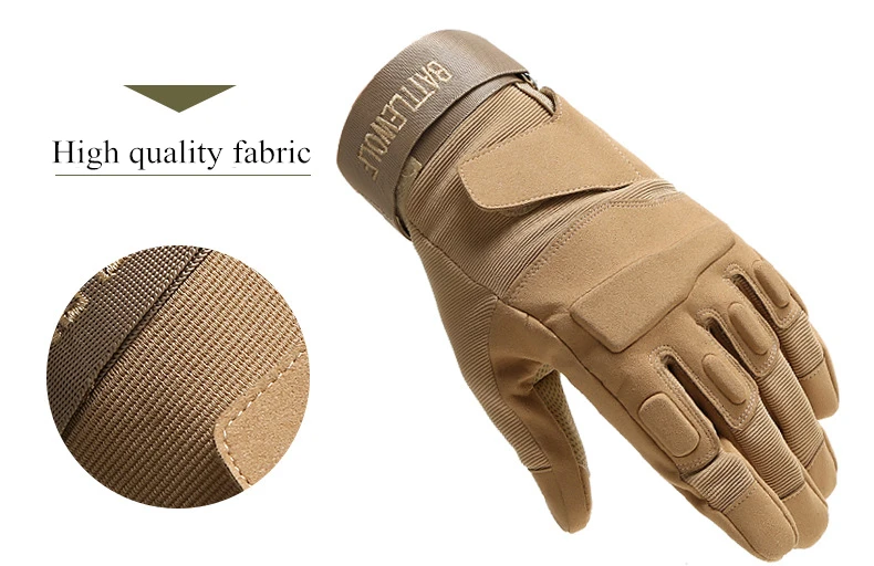 Outdoor Mountaineering camping Sports Tactical Gloves Climbing Men Full finger Keep warm Hiking Cycling Training hunting Gloves