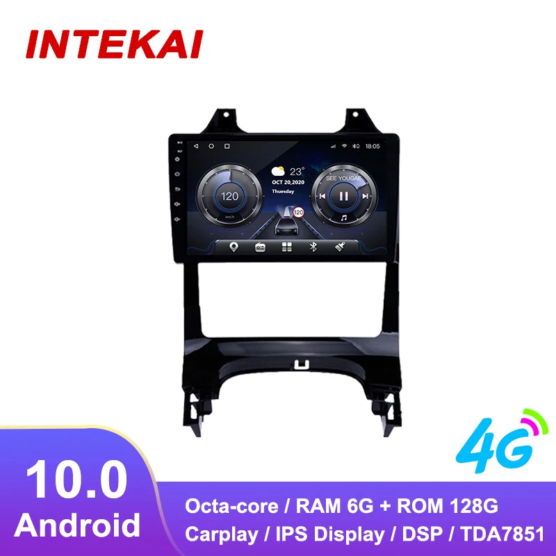 Автомагнитола 9 дюймов Android 10 0 GPS-навигация Авторадио мультимедийный плеер для