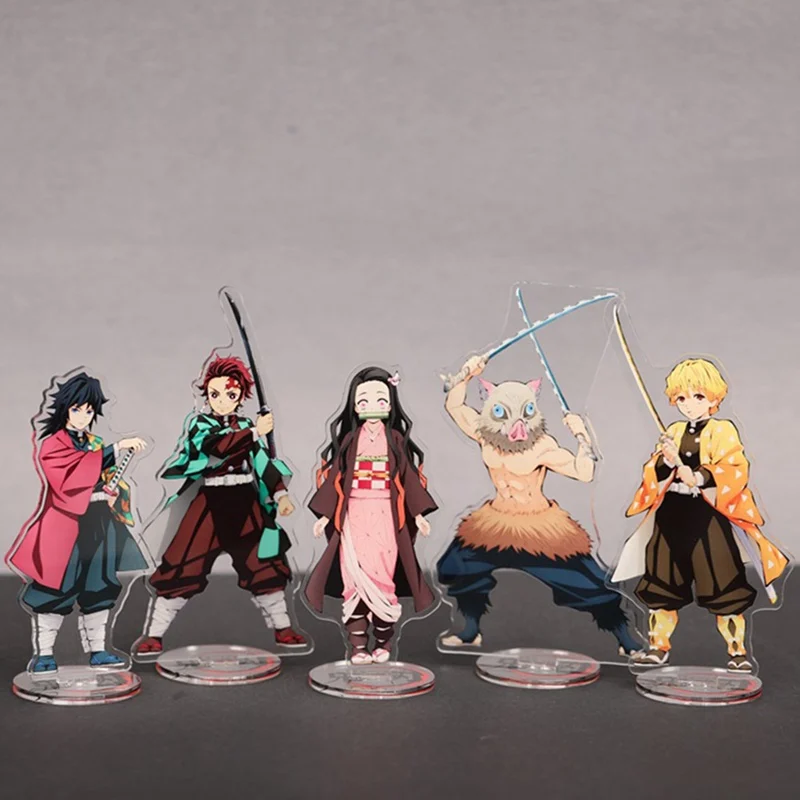 Реквизит для косплея Demon Slayer ПВХ фигурки модель Tanjirou Nezuko аниме Kimetsu No Yaiba фигурка