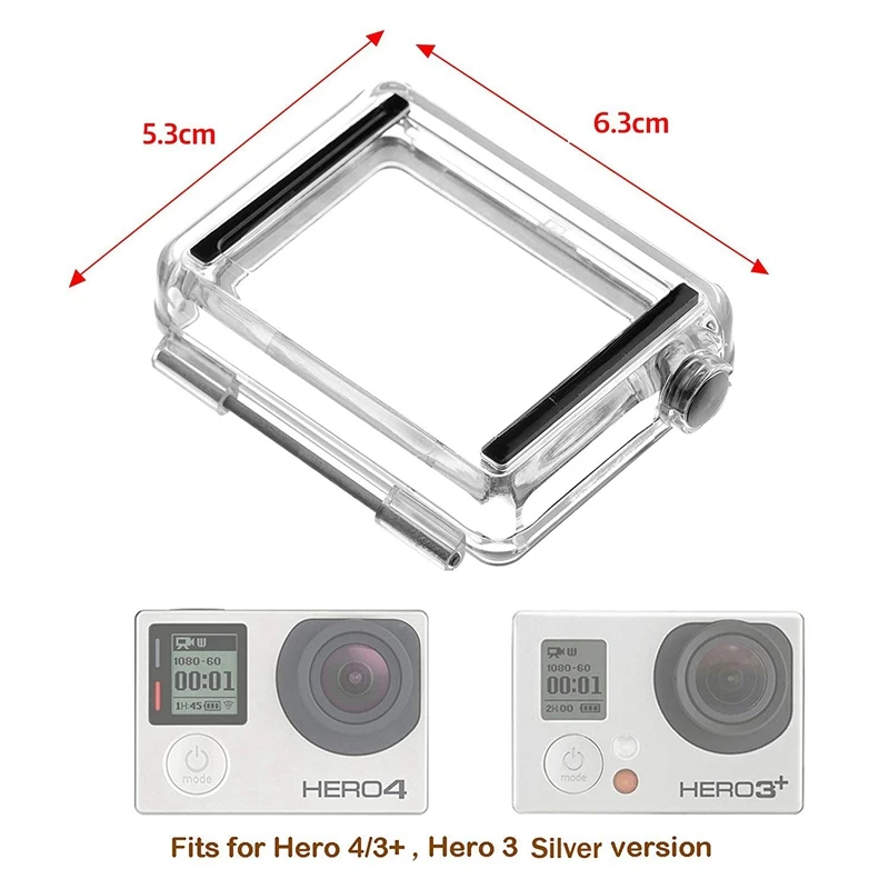 2,0 дюймов HD BacPac Внешний ЖК-монитор экран просмотра с водонепроницаемым корпусом Задняя панель для GoPro Hero 4/3 +, Hero 3