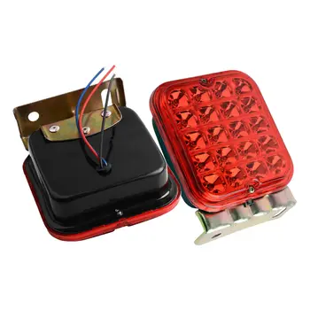 

2X 4.5" LED Trailer Tail Light Brake Back Up Reverse Utility Stop Light 20 LED Bulbs 10 000 Hours F5 Taillight