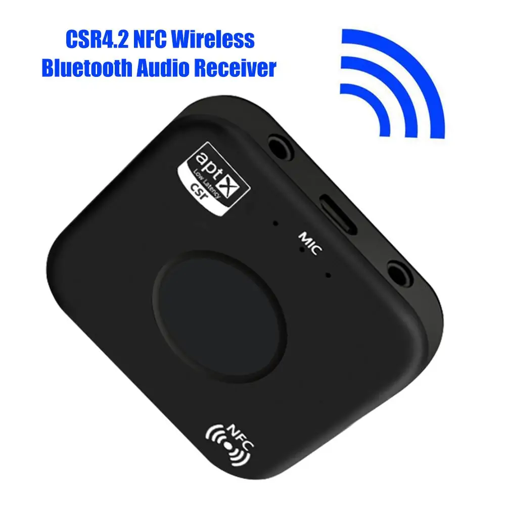 Портативный беспроводной Bluetooth NFC USB 3,5 мм разъем музыкальный аудио приемник адаптер