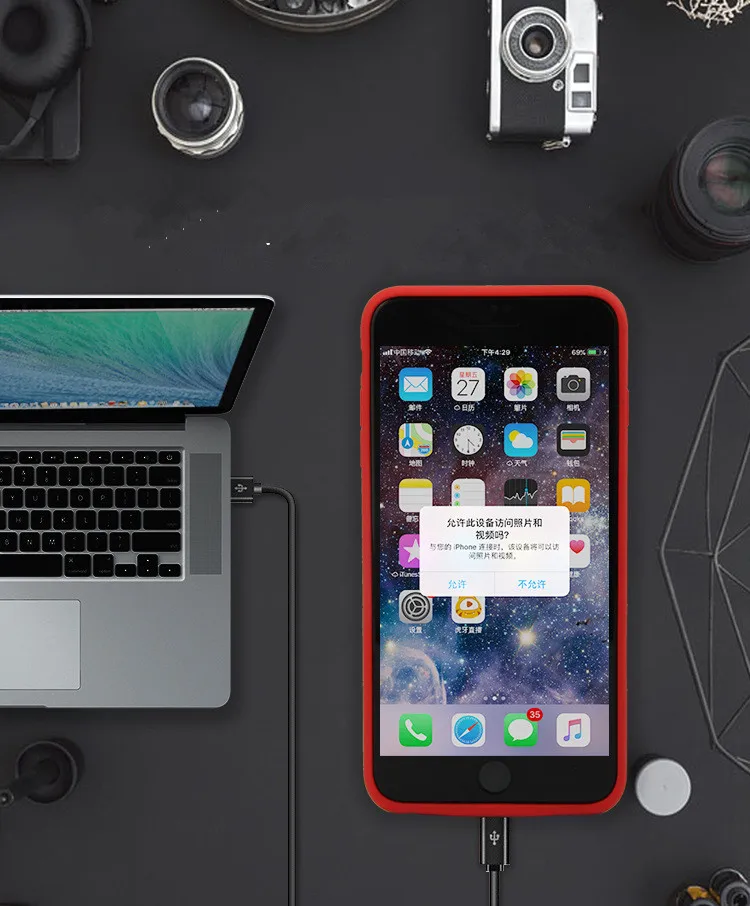 4000mAh Беспроводная батарея чехол для iPhone 6 7 8 plus Qi Беспроводная зарядка Совместимый Чехол для iPhone 7 8 plus