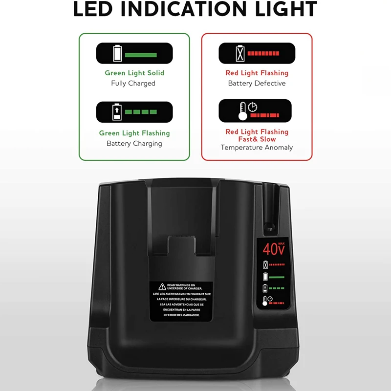 Black Decker 40v Battery Charger  Black Decker Lithium Battery