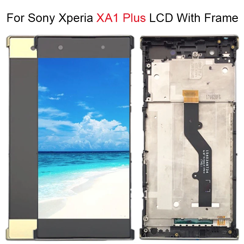 Скидка Для sony Xperia XA1 плюс G3412 G3416 G3426 ЖК дисплей Дисплей с рамкой Сенсорный экран в сборе Замена 100% тестирование