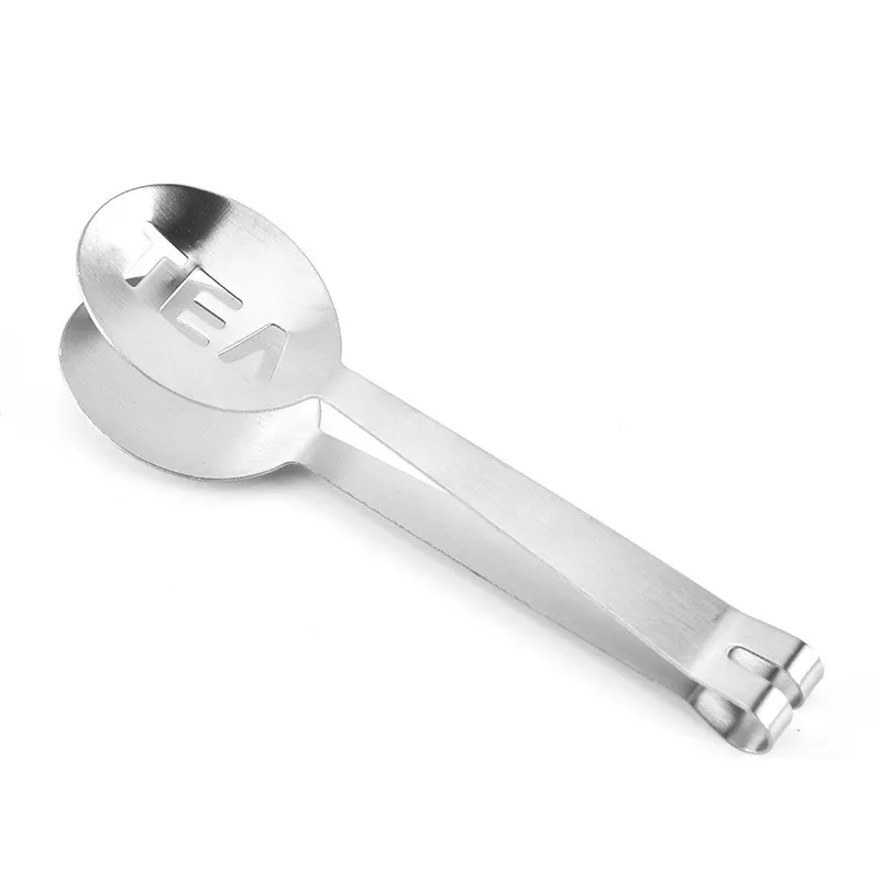 1pc Tea Bag Clip Stainless Steel Thickened Lemon Tweezer Ice Sugar Barbecue Clip Home Kitchen Gadget Teaware Accessories