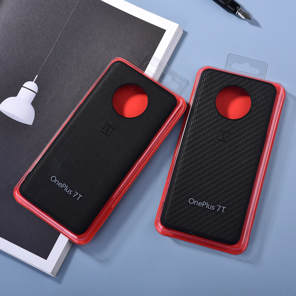 Чехол для телефона Oneplus 7T 8 8T Pro из углеродного волокна кожаный жесткий чехол