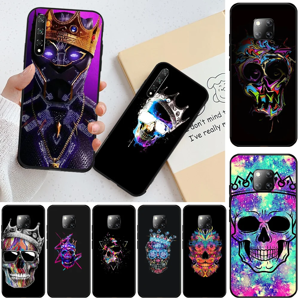

Viviana Skull tattoo DIY Painted Bling Phone Case For Huawei Honor 8 8X 9 9LITE 10 View9 10 10lite 20lite 20