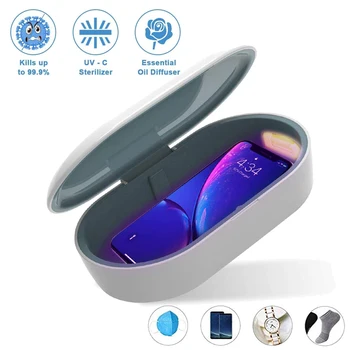 

2-In-1 10W Wireless Charger Disinfection Box UV Sterilization Box For Smartphones Built-In Aroma Outlet Eliminate Formaldehyde