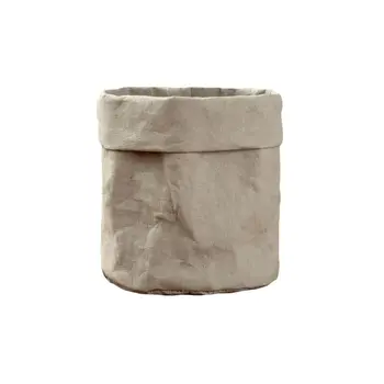 

Kraft Paper Flowerpot Creative Desktop Flower Pots Reusable Multi-function Home Storage Bag Organizer