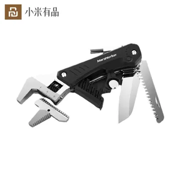 

Youpin Bike Hand Tools 6 In 1 EDC Gadget Multi-Tool Adjustable Wrench Pipe Spanner Mini Hand Tools With LED Lighting