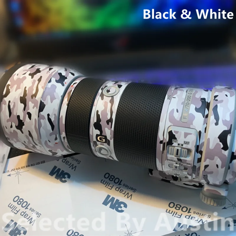 SONY FEレンズのためのシールステッカー 色：ゴールド