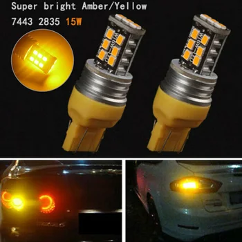 

Car Turn Signal light Auto 2pcs 7443 LED Tail Brake Bulb Side marker lamp