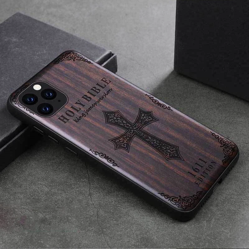 Чехол из сандалового дерева для iPhone 12 11 Pro Max Mini SE XS XR X 7 8 Plus|Бамперы| |