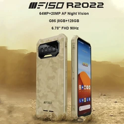 IIIF150 R2022 Android 11 Rugged Phone 8GB+128GB Smartphone 64MP+20MP Dual Cameras Cellphone Waterproof IP68 Mobile Phone 8300mAh