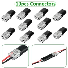  10pcs Car Plug Connector Plug Connector 2 pin Waterproof Electrical Cable Crimp Terminals  For Car Cable 