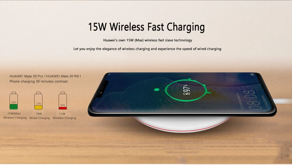 Huawei P30 Pro Draadloze Oplader 15 Вт CP60 Быстрая зарядка для huawei mate 20 RS mate 20 Pro iPhone X 8 plus XS Max samsung S9 plus