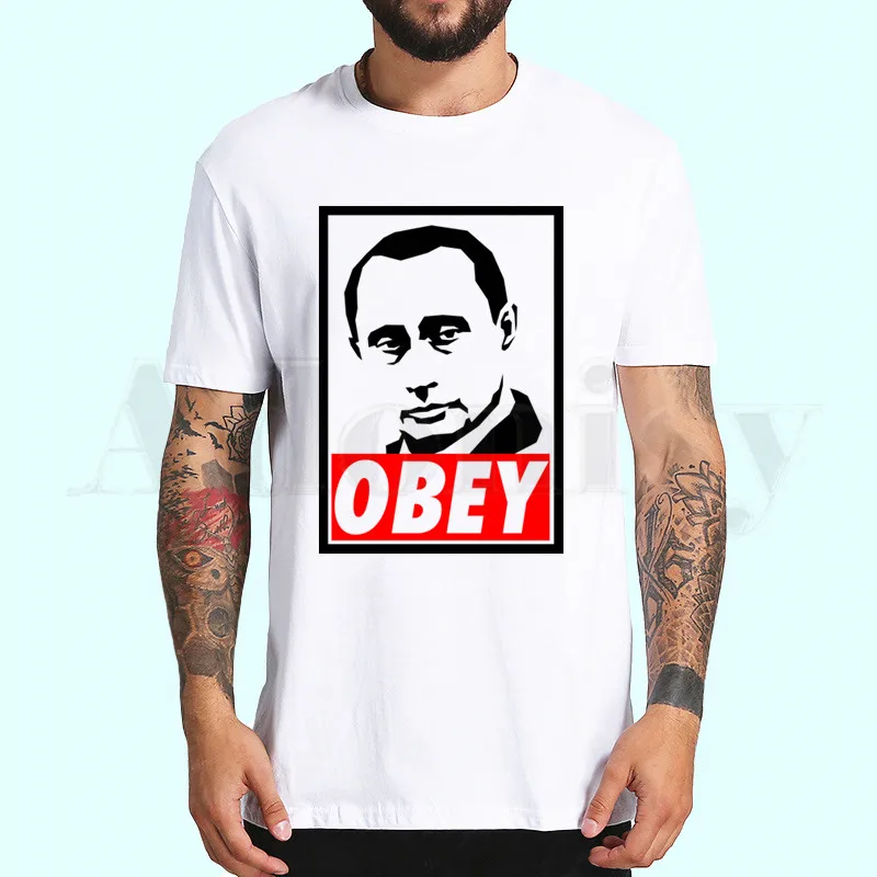 Russia Russian Putin CCCP USSR New Harajuku men t shirt print tees t-shirt male tops hip hop casual funny T Shirt