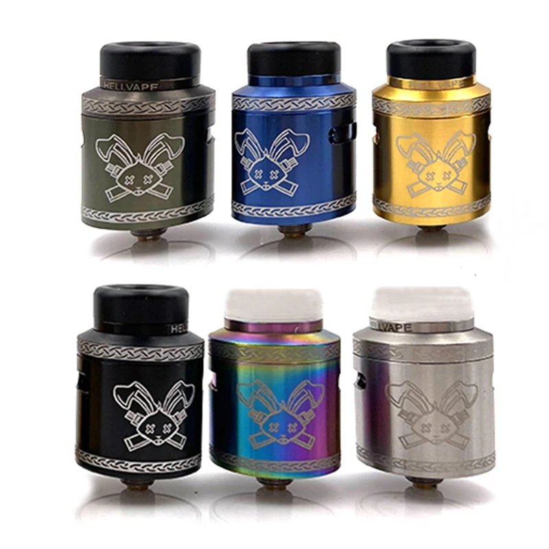 Бак атомайзера Drop Dead Rabbit V2 RDA диаметр 24 мм коническая верхняя крышка BF