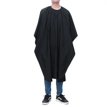 

Professional Hairdressing Cape Gown Waterproof Black Haircut Apron Hair Cut Cape for Salon Home Barbers