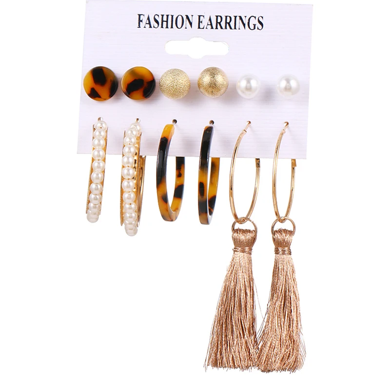 Винтажные серьги с большим золотым кольцом для женщин на клипсах жемчугом в виде