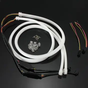 

Sequential Headlight strip Lights Dynamic Turn Signal White&Amber IP65