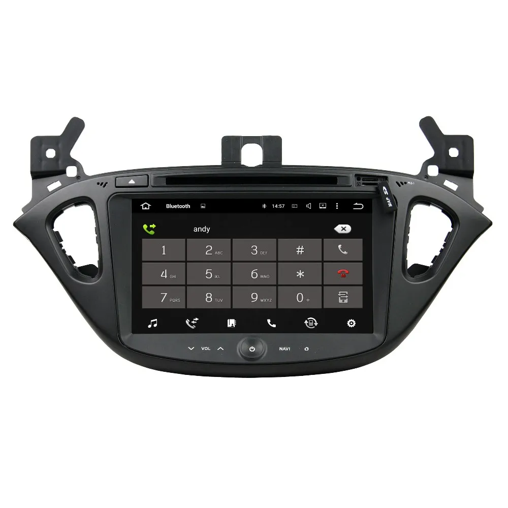 Best quad core Android 9.0 Car DVD GPS radio Navigation for Opel Vauxhall Corsa 2015-2016 with 4G/Wifi DVR OBD mirror link 1080P 4